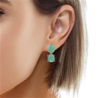 Orecchini Lucos Donna in Argento C36VERDE - C36VERDE
